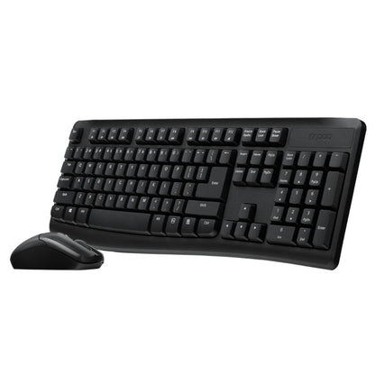 Rapoo X1800Pro 2.4G Wireless Keyboard and Mouse Combo with Spill-resistant and Multimedia hotkeys Design for Laptops Desktops PC
