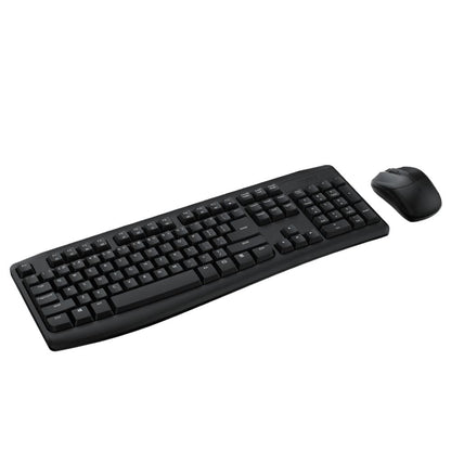 Rapoo X1800Pro 2.4G Wireless Keyboard and Mouse Combo with Spill-resistant and Multimedia hotkeys Design for Laptops Desktops PC