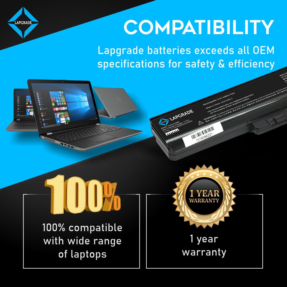 Lapgrade Battery for Lenovo 3000 N500 Z360 Series