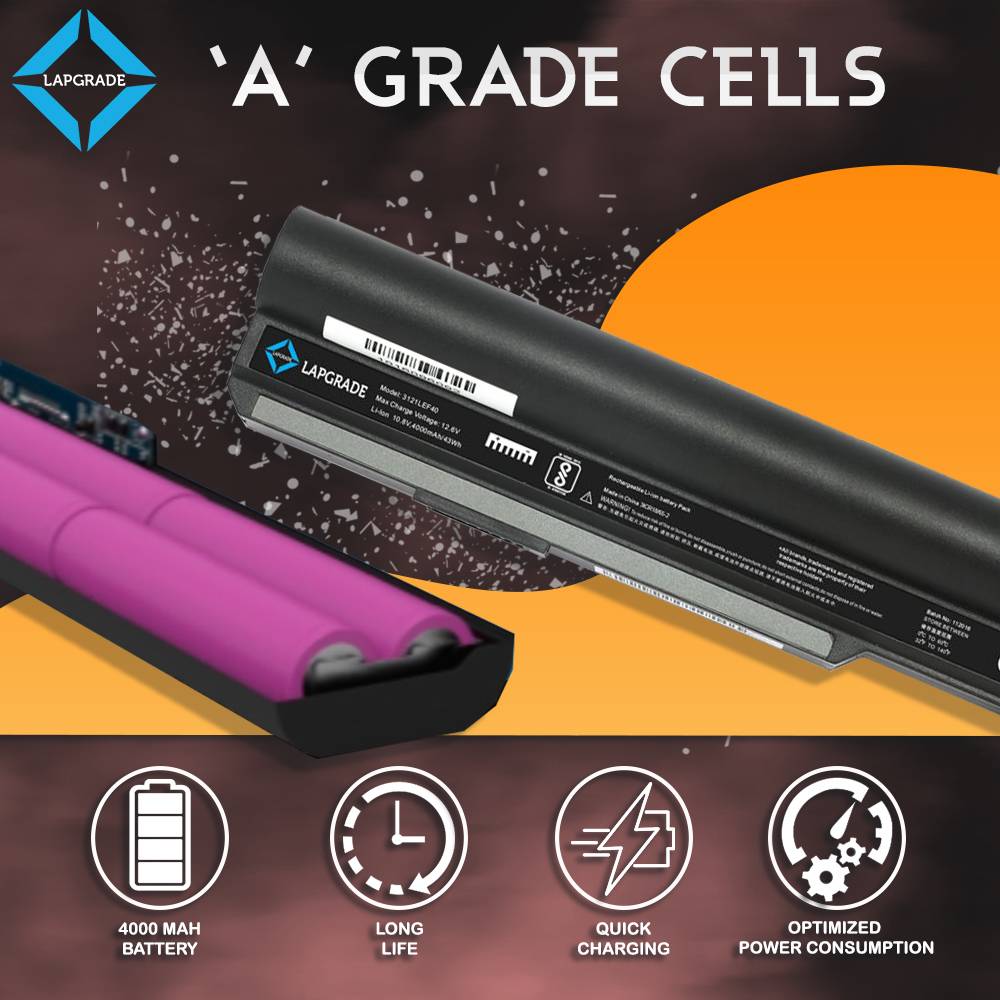 Lapgrade Battery For Lenovo 3000 Y400 ,Y410(43R1955)