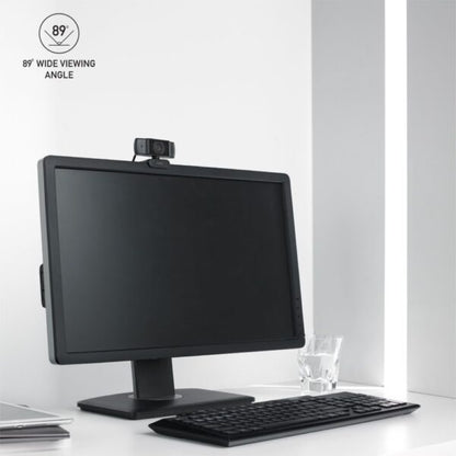 RAPOO C200 USB Computer Camera, Built-in Dual Noise Reduction Mics, 89-degree Wide Angle, Plug and Play, for Zoom/Skype/Teams, Conferencing and Video Calls