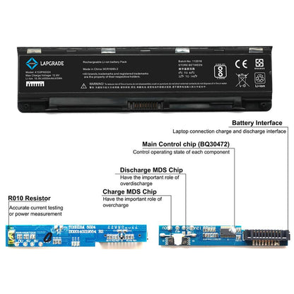 Lapgrade Battery for Toshiba Satelite L850 L845 L840 L835 L870 L875 L830 L805 L800 Series