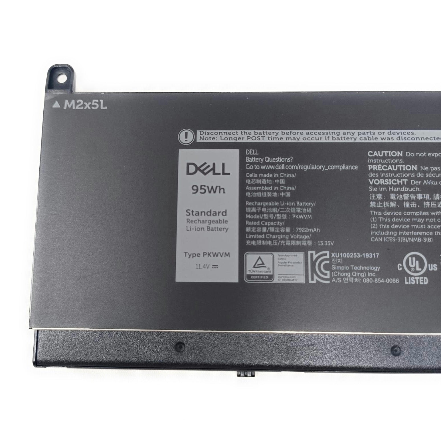 Dell Precision 7550 7560 7750 7760 6‑Cell 95Wh Battery 68ND3 – My