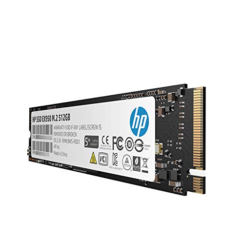 HP EX950 M.2 512GB PCIe 3.1 x4 NVMe 3D TLC NAND Internal Solid State Drive (SSD)