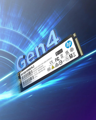 HP FX900 512GB NVMe GEN 4 Internal SSD, PCIe 4.0 16 Gb/s, M.2 2280, 3D TLC NAND PC Solid State Drive Up to 4900 MB/s - 57S52AA#ABB