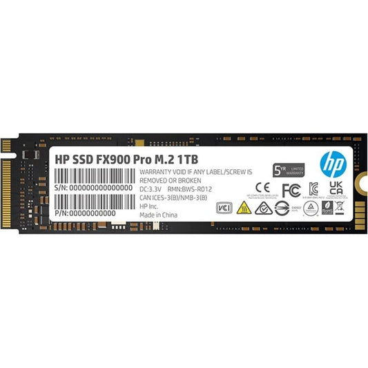 HP FX900 Pro 1TB NVMe GEN4 Gaming SSD - PCIe 16 Gb/s, M.2 2280 3D TLC NAND Internal Solid State Drive with up to 7000 MB/s RAM Cache - 4A3U0AA#ABB