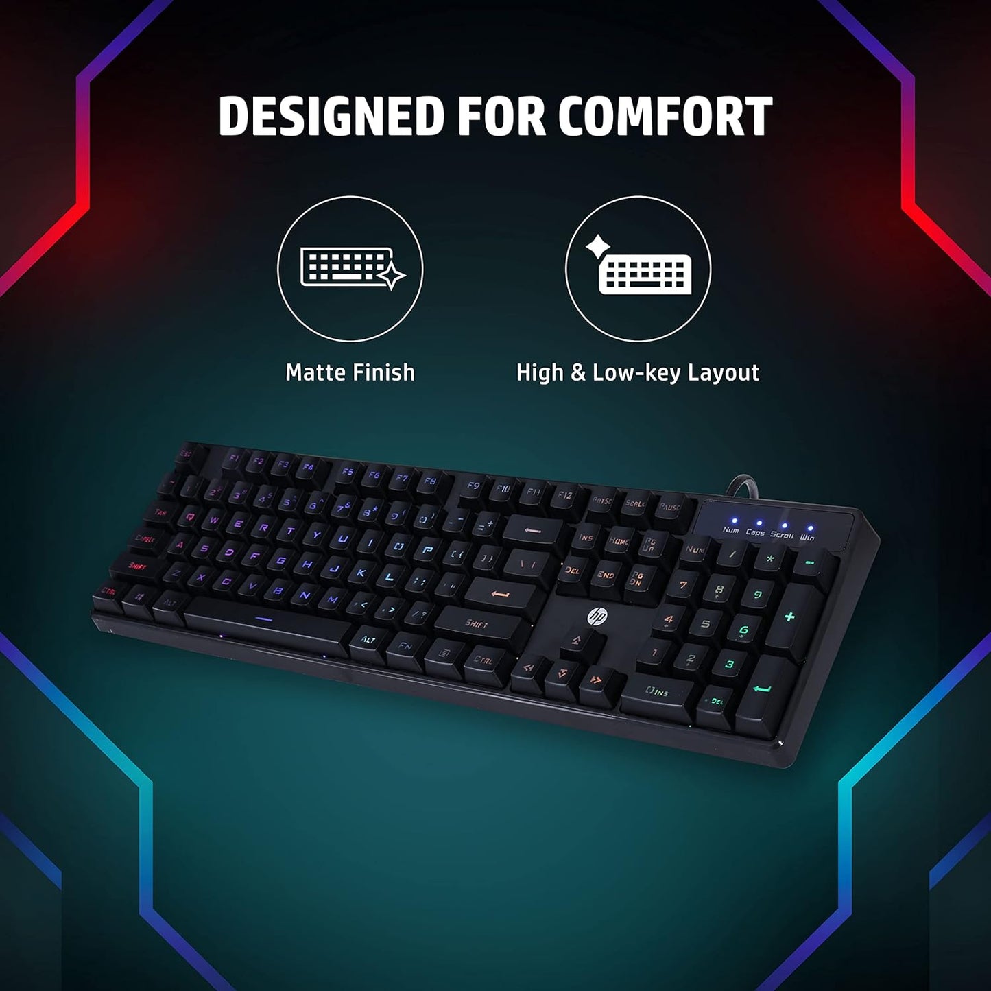 HP K300 Gaming Keyboard-4QM95AA