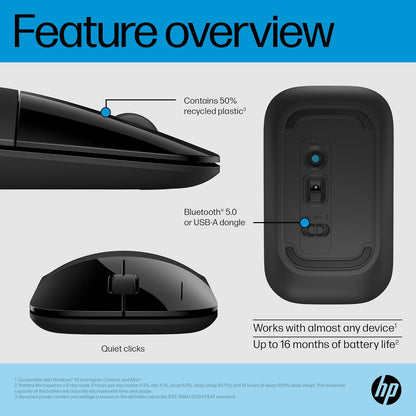 HP Z3700 Dual Black Wireless Mouse-758A8AA