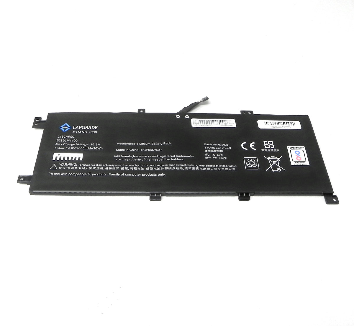 Lapgrade Battery For Lenovo ThinkPad L13 GEN 2 Series -L18C4P90