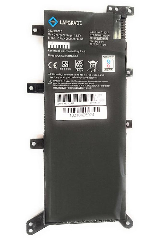 Lapgrade Battery for ASUS X555 A556 F550 F554 F555 K555 R556 V405 W519 X551MA Y583 Series-C21N1347