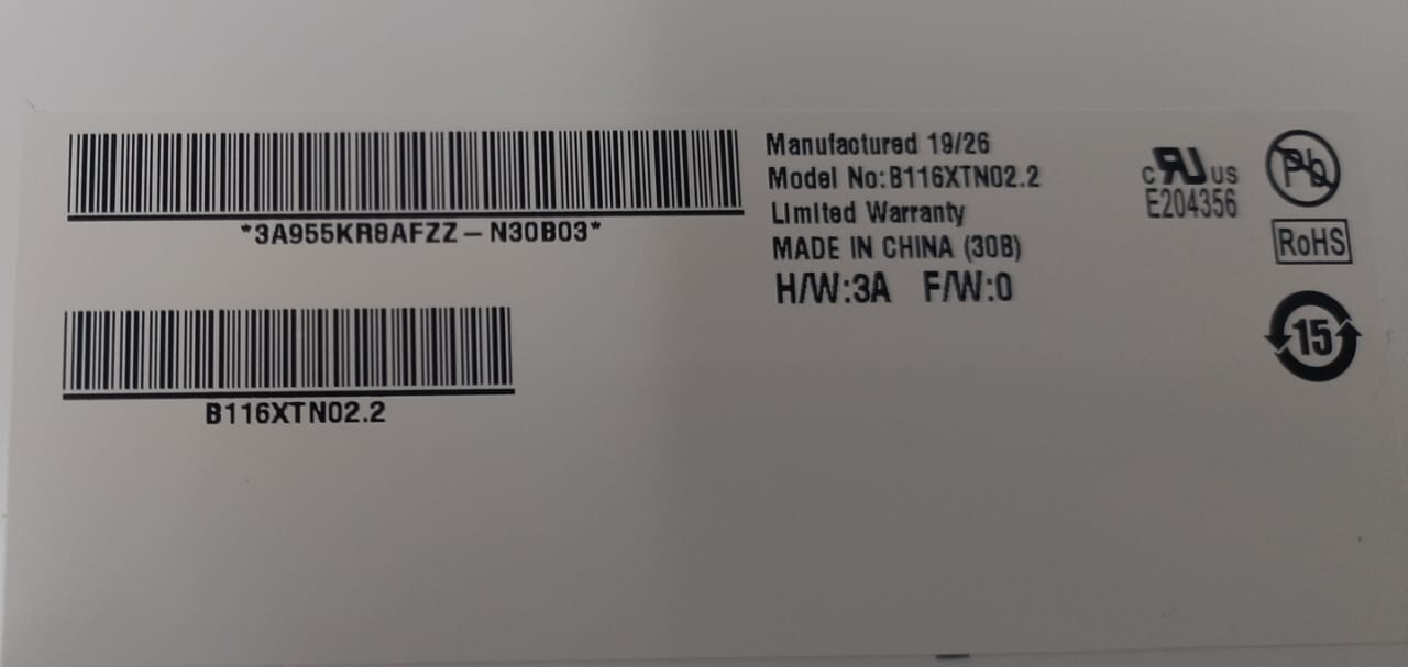 Lapgrade Laptop 11.6 inch Paper LED 30 Pin Screen