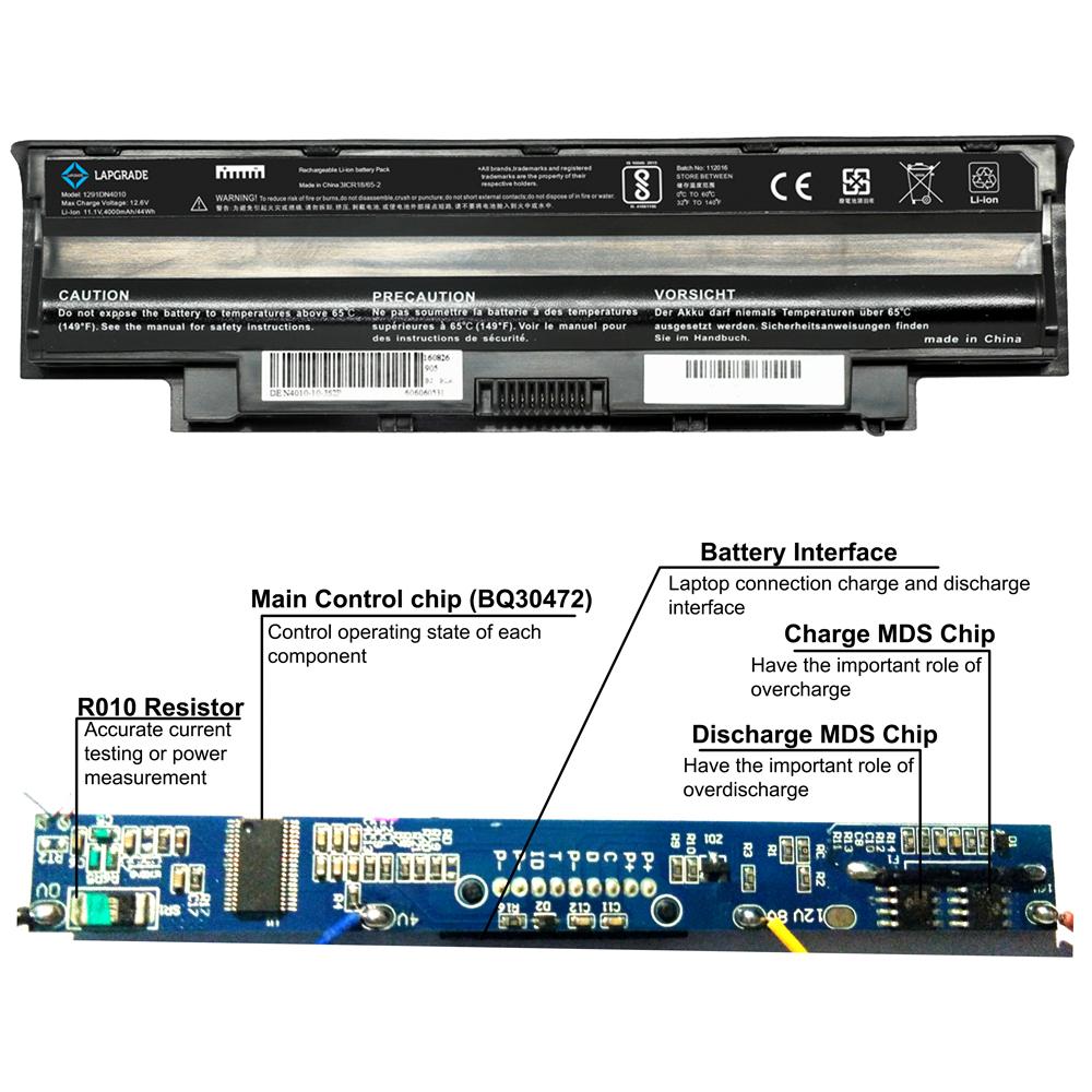 Lapgrade Battery for Dell Inspiron N5040 N3010 3420 N4050 N4010 N4110 3520 Series