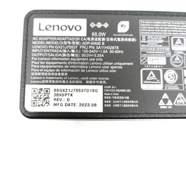 Lenovo 65W Small Pin Adapter with Power Cable-GX20K78585