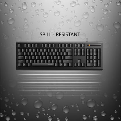 Rapoo NK2600 Spill Resistance Wired USB Keyboard