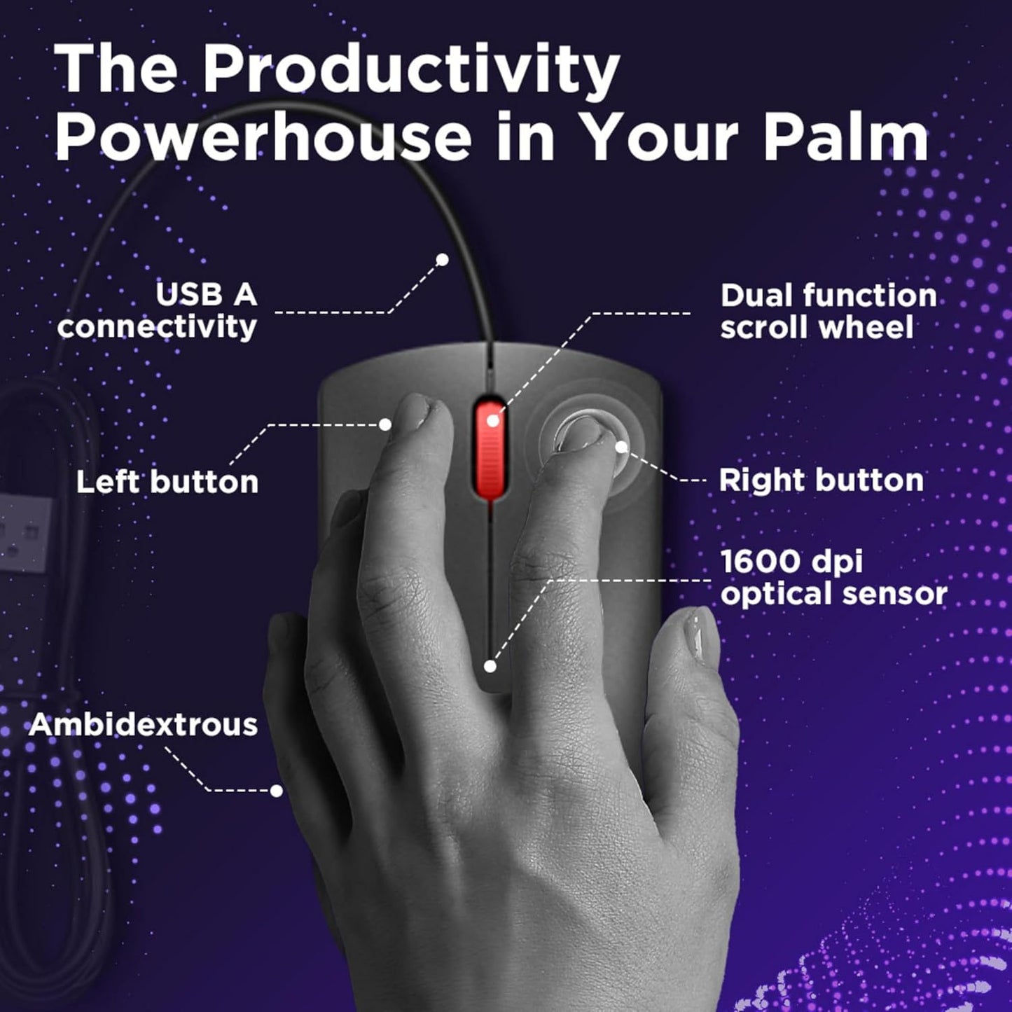 Lenovo 120 Wired Mouse-GY51L52636