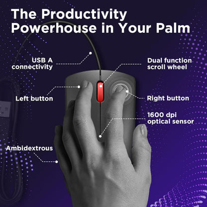 Lenovo 120 Wired Mouse-GY51L52636