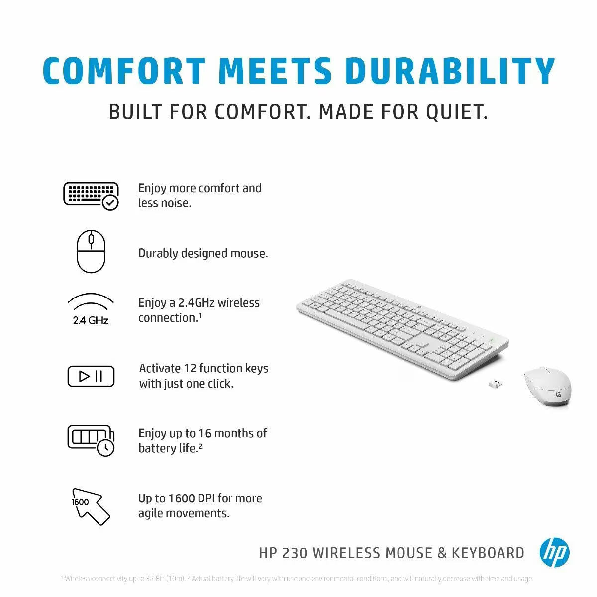 HP 230 Wireless Mouse and Keyboard Combo-3L1F0AA