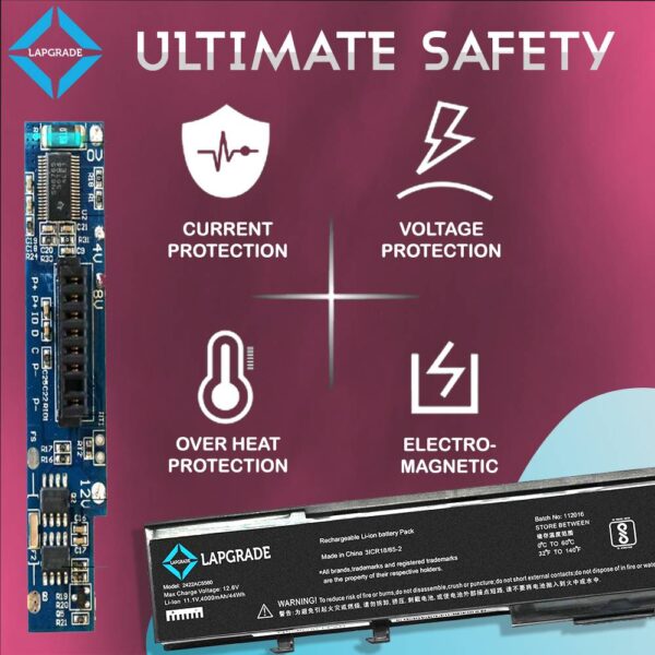 Lapgrade Battery for Acer Extensa 3100 4120 4130 4220 4230 4420 4620 4630 Series safety