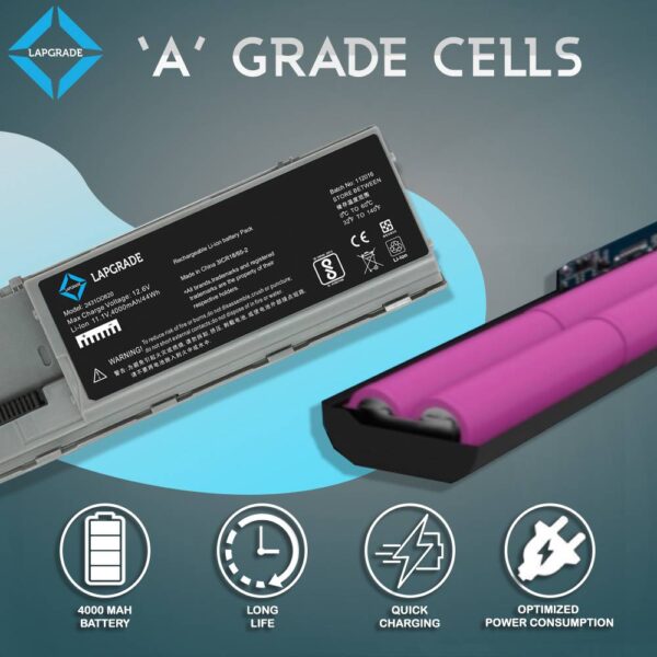 Lapgrade Battery for Dell Latitude D620 D630 a grade