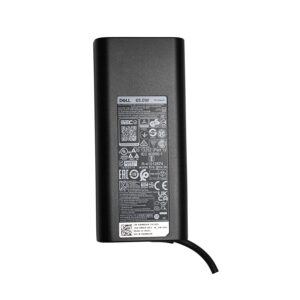 Dell Original 65W Type C Laptop Adapter Charger for Latitude 7370, 7390, 7480, 7490 label
