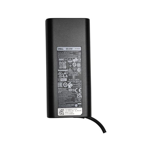 Dell Original 65W Type C Laptop Adapter Charger for Latitude 13 7380 label