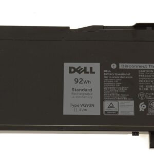 Dell Original 6 Cell 11.1V 92WHr Laptop Battery for Latitude 5580, 5591 label