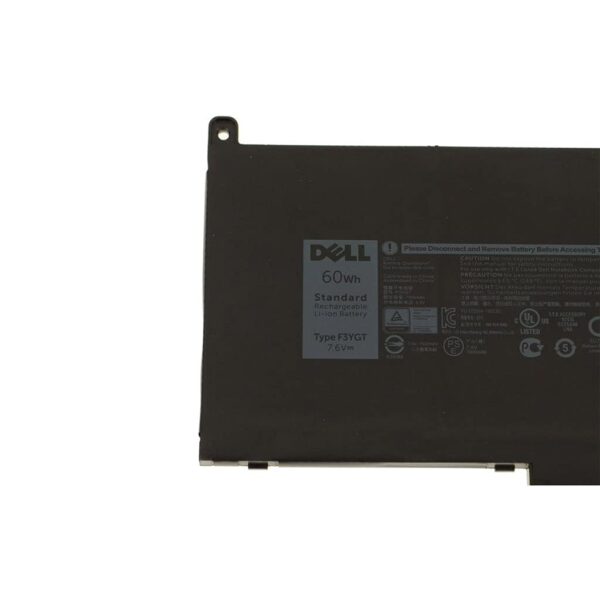 Dell Original 4 Cell 7.6V 60WHr Laptop Battery for Latitude 13 7000, 7380, 7390 label