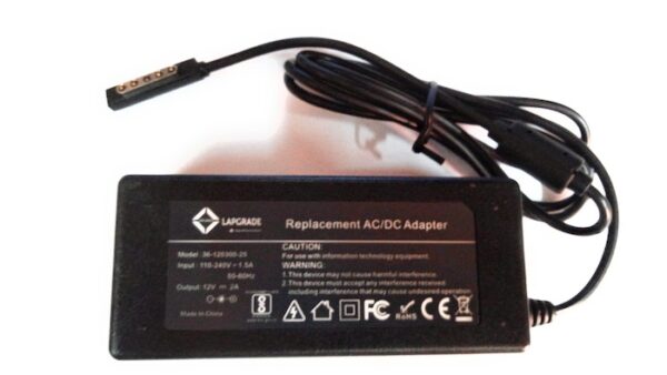 Lapgrade Adapter for Microsoft 12V 2A 24W 5 pin