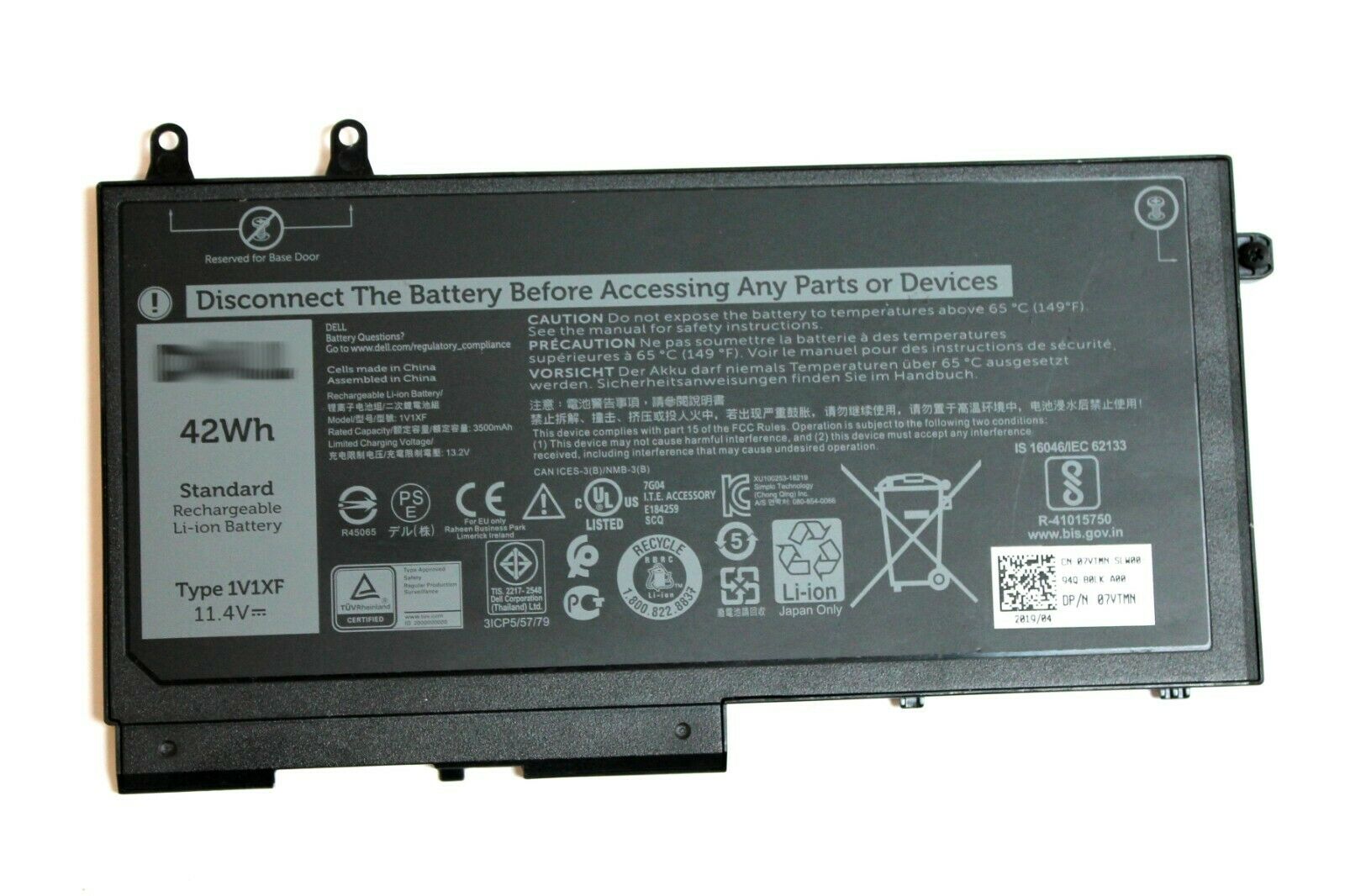 Dell Latitude 5400 42whr 3 Cell Battery 7vtmn My Laptop Spares 0295