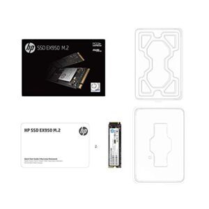 HP EX950 M.2 512GB PCIe 3.1 x4 NVMe 3D TLC NAND Internal Solid State Drive (SSD) box