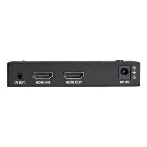 Black Box 4-Port HDMI 2.0 Video Switch 4K 60 HZ 4:4:4 HDCP 1.4/2,2, IR sockets