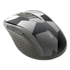 Rapoo Bluetooth Wireless Mouse, M500 Silent Multi Mode Bluetooth 5.0 Mouse, 2.4G Wireless Portable Optical Mouse USB Receiver, 1600 DPI for Laptop, MacBook, PC, Windows, Tablet, Grey - Image 3