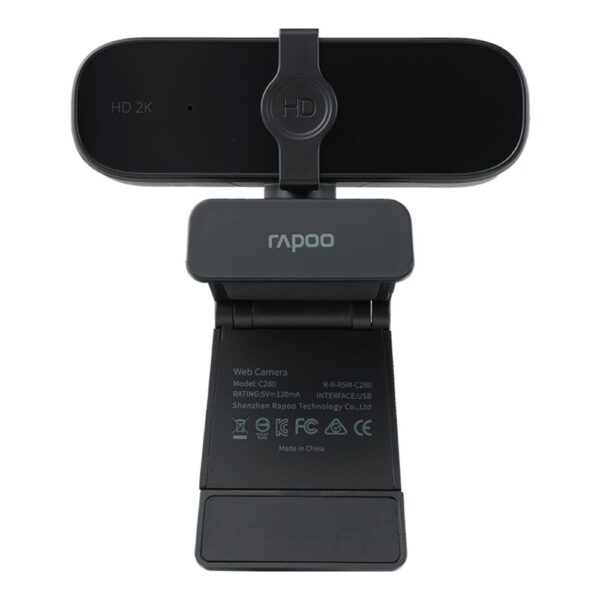 Rapoo C280 Digital USB FHD 1440P Business Webcam with Dual Microphone & Privacy Cover, Plug and Play