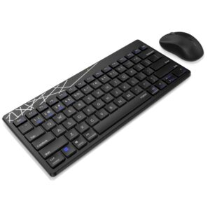 Rapoo 8000M Multi-Mode Keyboard & Mouse Bluetooth 3.0/4.0 Wireless 2.4 GHz 1300 DPI Combo, 3 Years Warranty -Black - Image 3