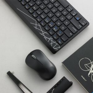 Rapoo 8000M Multi-Mode Keyboard & Mouse Bluetooth 3.0/4.0 Wireless 2.4 GHz 1300 DPI Combo, 3 Years Warranty -Black - Image 8