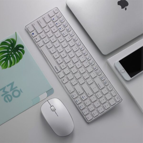Rapoo 9300m Multi-Device Bluetooth + 2.4Ghz Wireless Keyboard & Mouse Combo