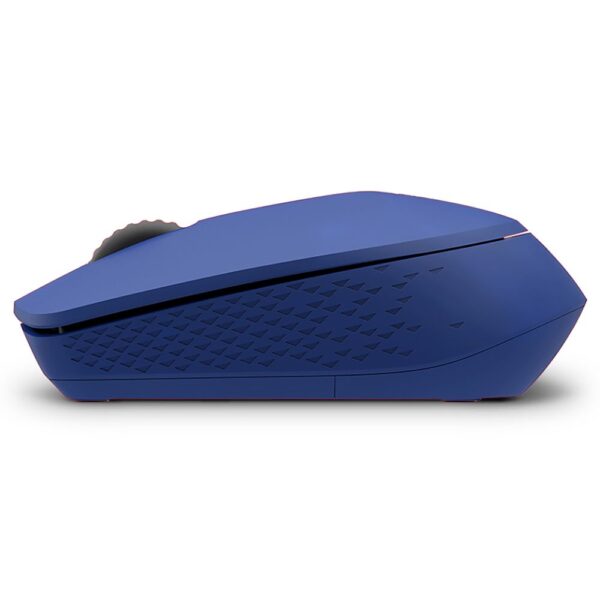 Rapoo M100 Ultra Silent Wireless Mouse With Bluetooth Multi-Device Connectivity Upto 3 Devices, Ergonomic Design, 1300 DPI & 10 Meter Range for PC/Laptop/MacBook/Tablet Phones, 3 Years Warranty - Blue