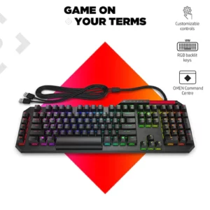 HP OMEN Sequencer Opto Mechanical Wired RGB Gaming Keyboard with N-Key details