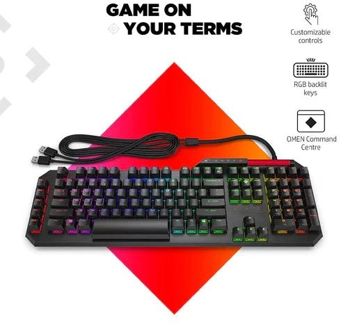 HP OMEN Sequencer Opto Mechanical Wired RGB Gaming Keyboard with N-Key details