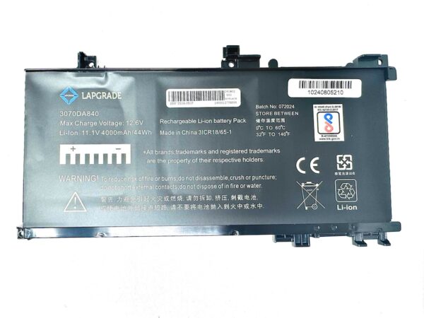 IMG_0901_Optimised Lapgrade Battery For HP Omen 15-AX000NA Pavilion 15-BC000NE Series 11.55V 3500mAh -TE03XL